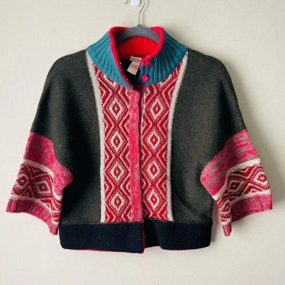 Sundance Sweaters - NWOT Sundance Fair Isle Southwestern Wool Cardigan
